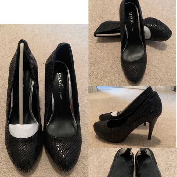Brand NEW black heels in size 5.5 - Picture 1 of 1